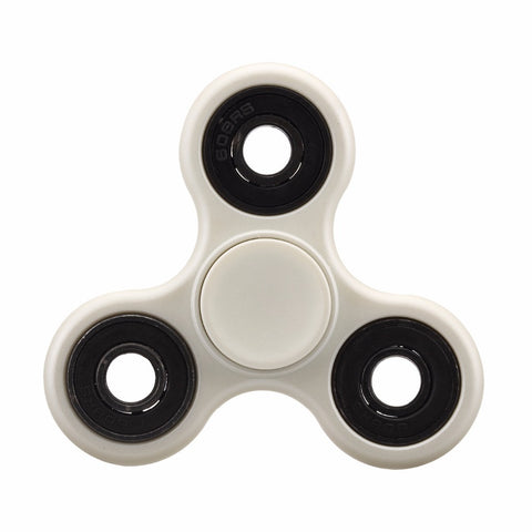 White Matte Black Bearing Spinner