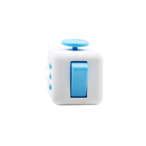 White Blue Fidget Cube