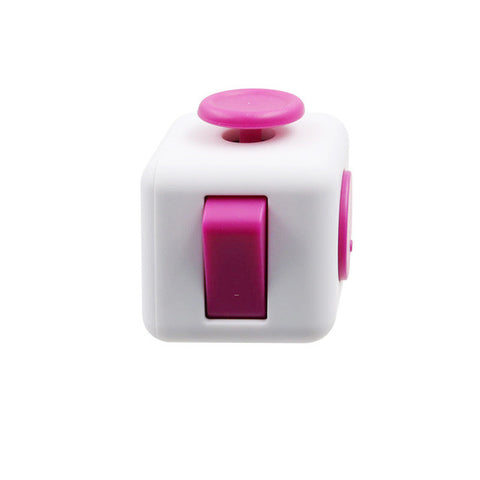 Pink White Fidget Cube