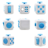 White Blue Fidget Cube