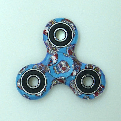 Blue Skull Spinner