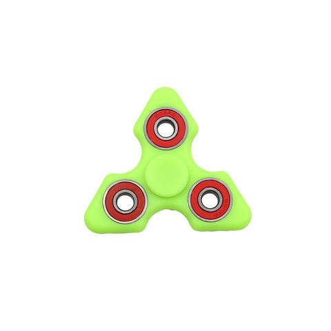 Glow in the Dark Triangle Red Bearing Spinner