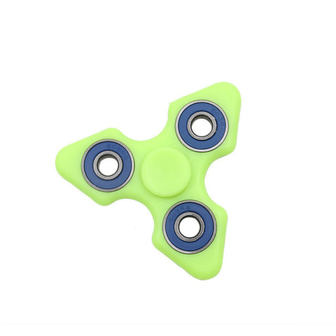 Glow in the Dark Triangle Blue Bearing Spinner