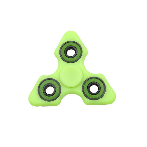 Glow in the Dark Triangle Green Bearing Spinner